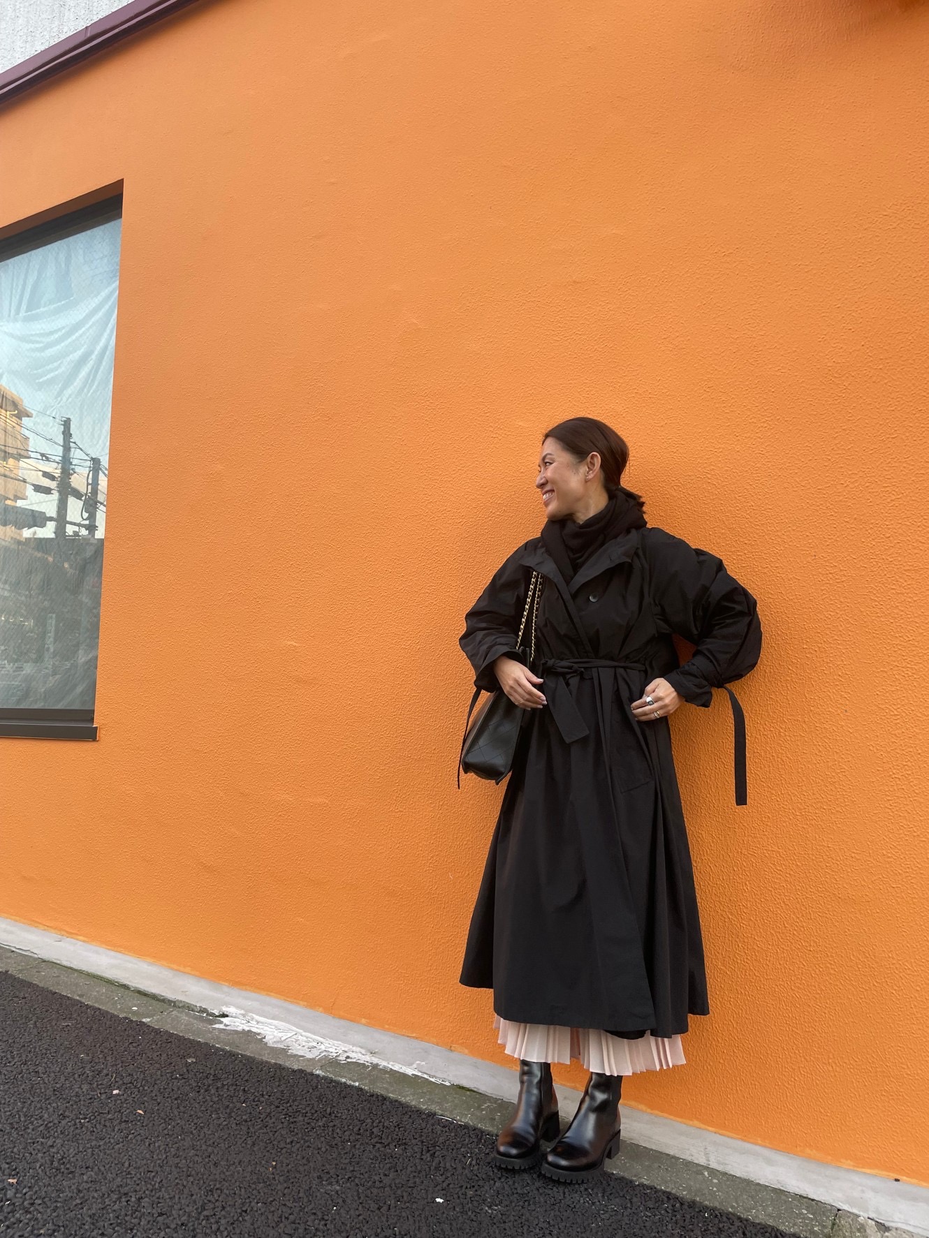 エリオポール麻コート 大草直子DUNGAREES LINEN OVER COAT